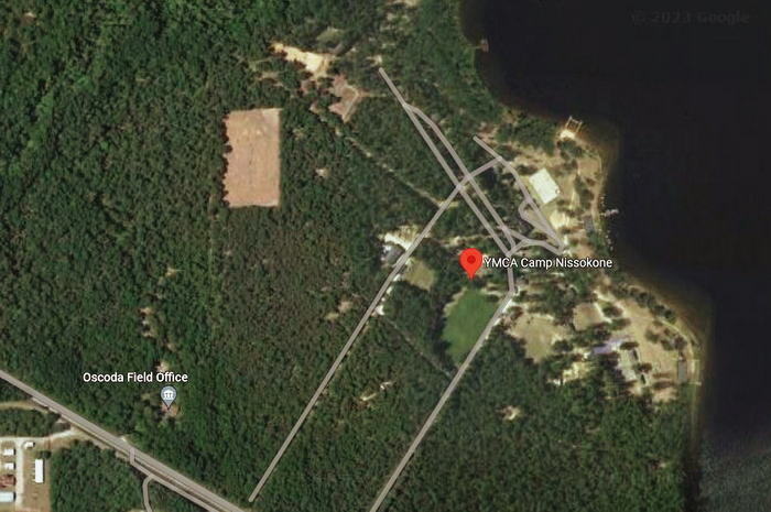 YMCA Camp Nissokone - Aerial Map (newer photo)